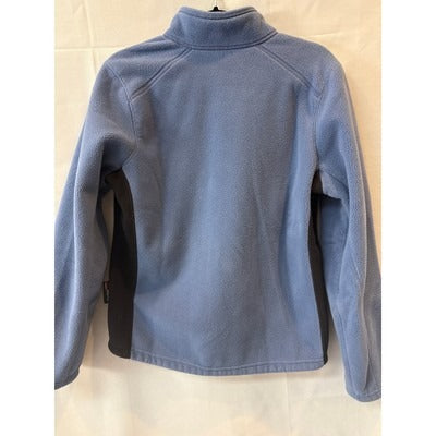 Eddie Bauer Womens Full-Zip Fleece Jacket Size M Blue & Black