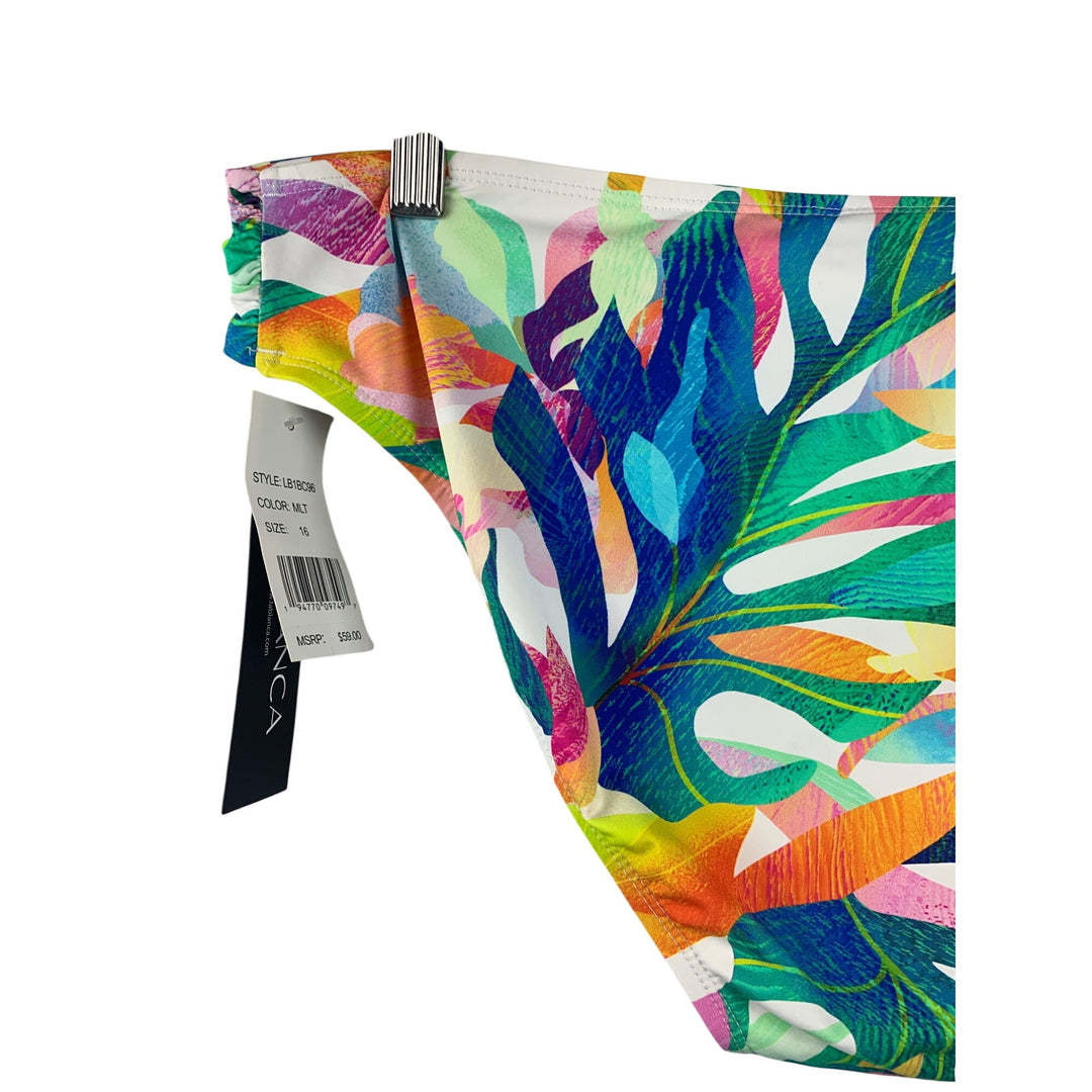 Women’s La Blanca Tropical Bikini Bottom Size 16