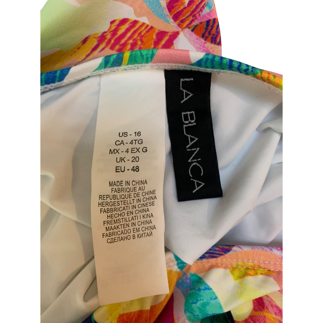 Women’s La Blanca Tropical Bikini Bottom Size 16