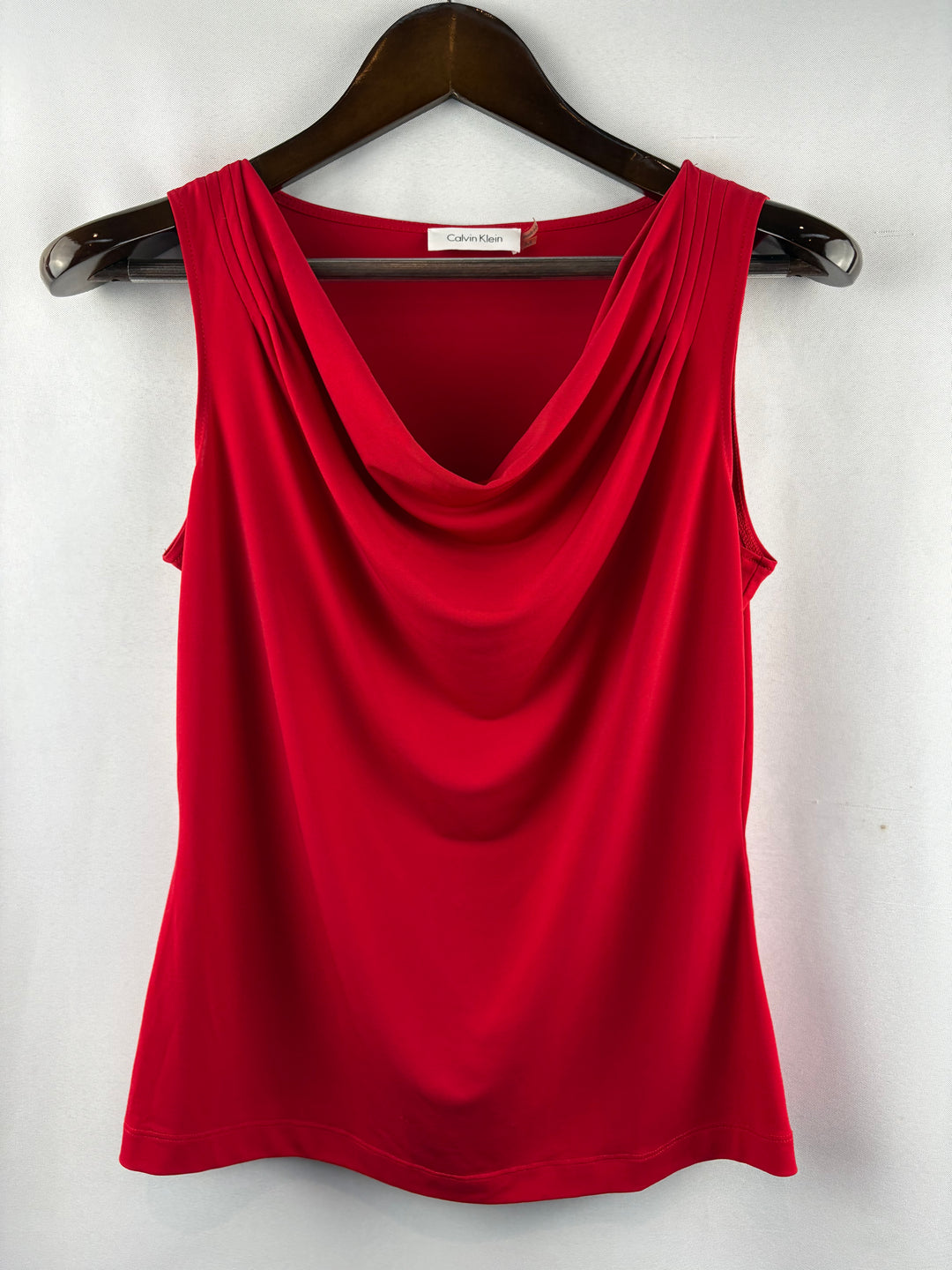 Women’s Calvin Klein Medium Bright Red Sleeveless Blouse