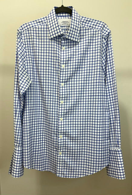 Charles Tyrwhitt Non‑Iron Slim Fit Check Shirt SzL(16/34)