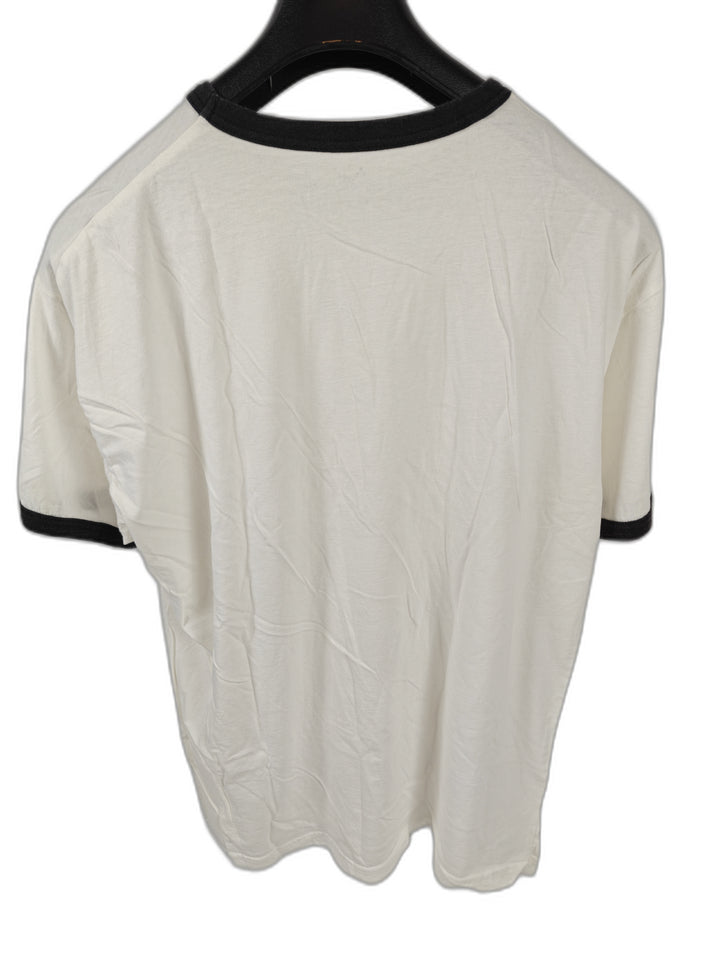 Unisex Unbranded Ringer T-Shirt White Black Size Unknown