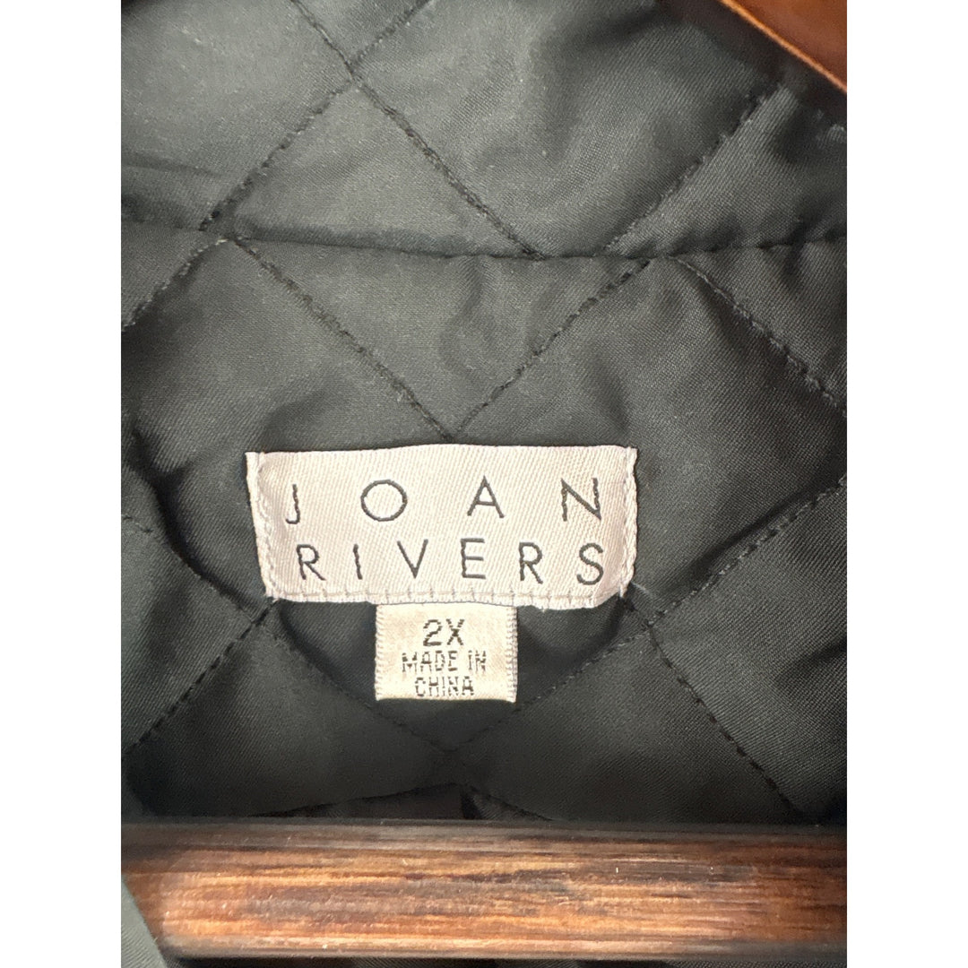 Women’s Joan Rivers Size 2X Black Puffer Vest