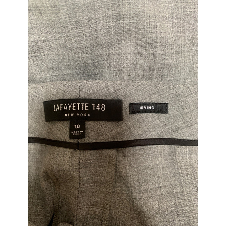 Lafayette 148 New York Womens Wool-Blend Pants Size 10 Gray