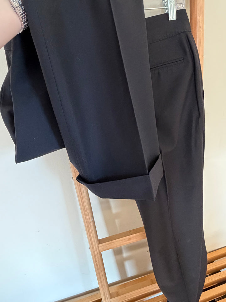 Vintage Louis Vuitton Black Wool Trousers Size 40 Made in France