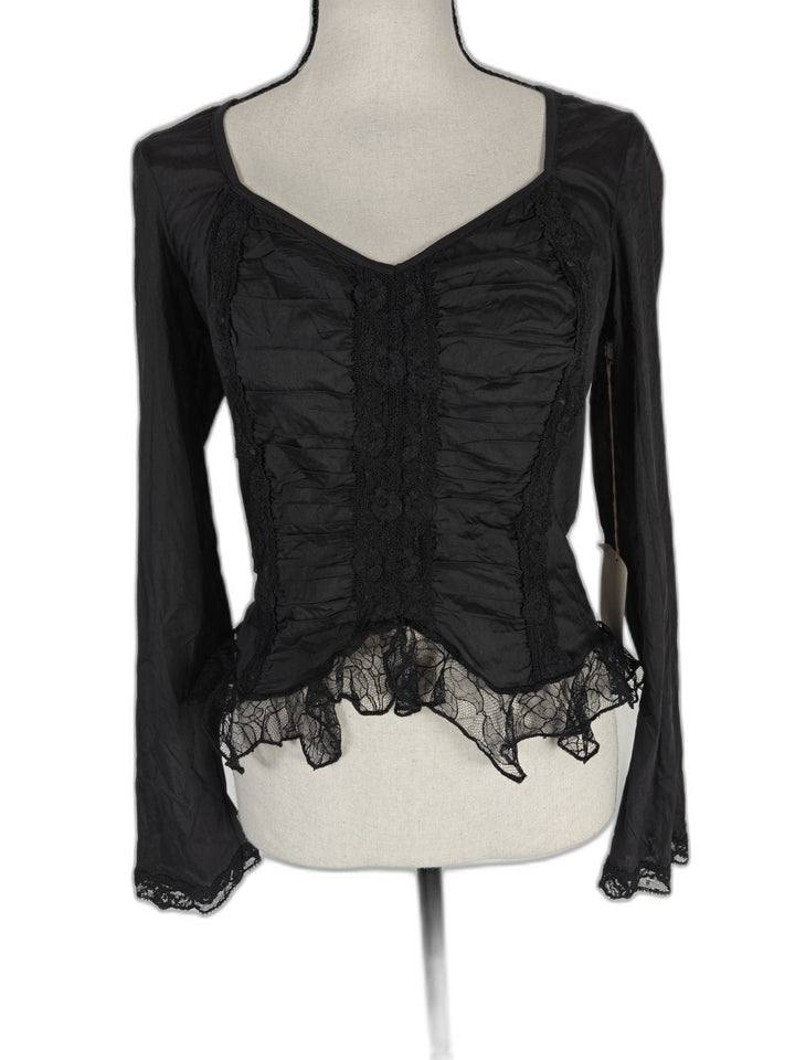 Womens Ann Ferriday Blouse Black One Size