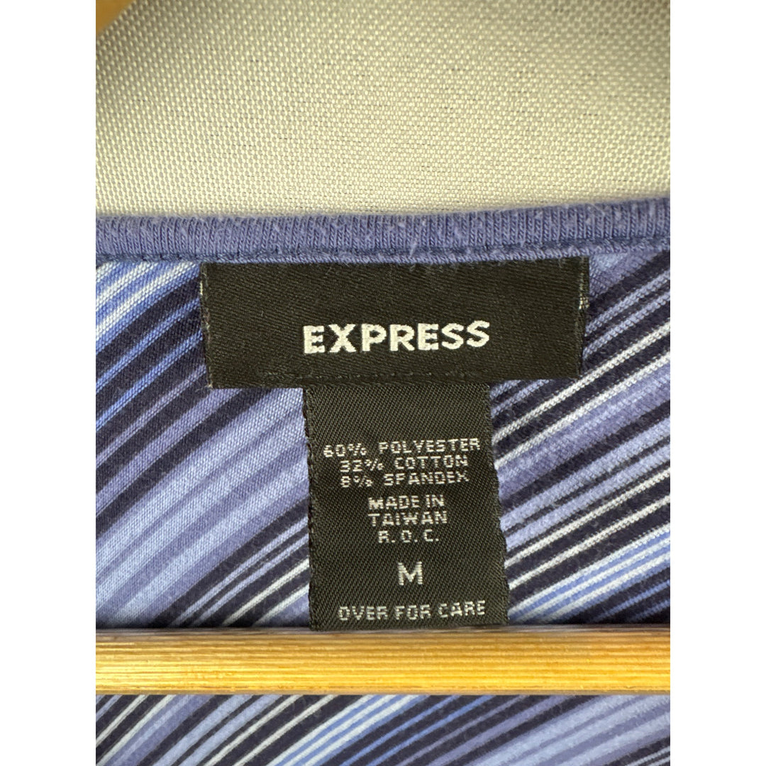 Express Womens Striped Long-Sleeve Top Size M