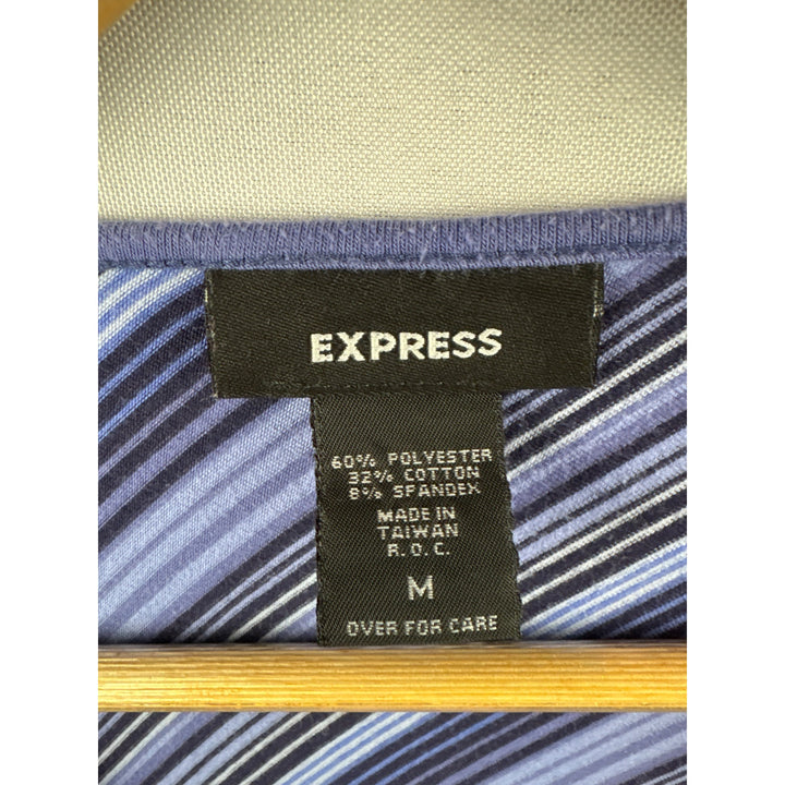 Express Womens Striped Long-Sleeve Top Size M
