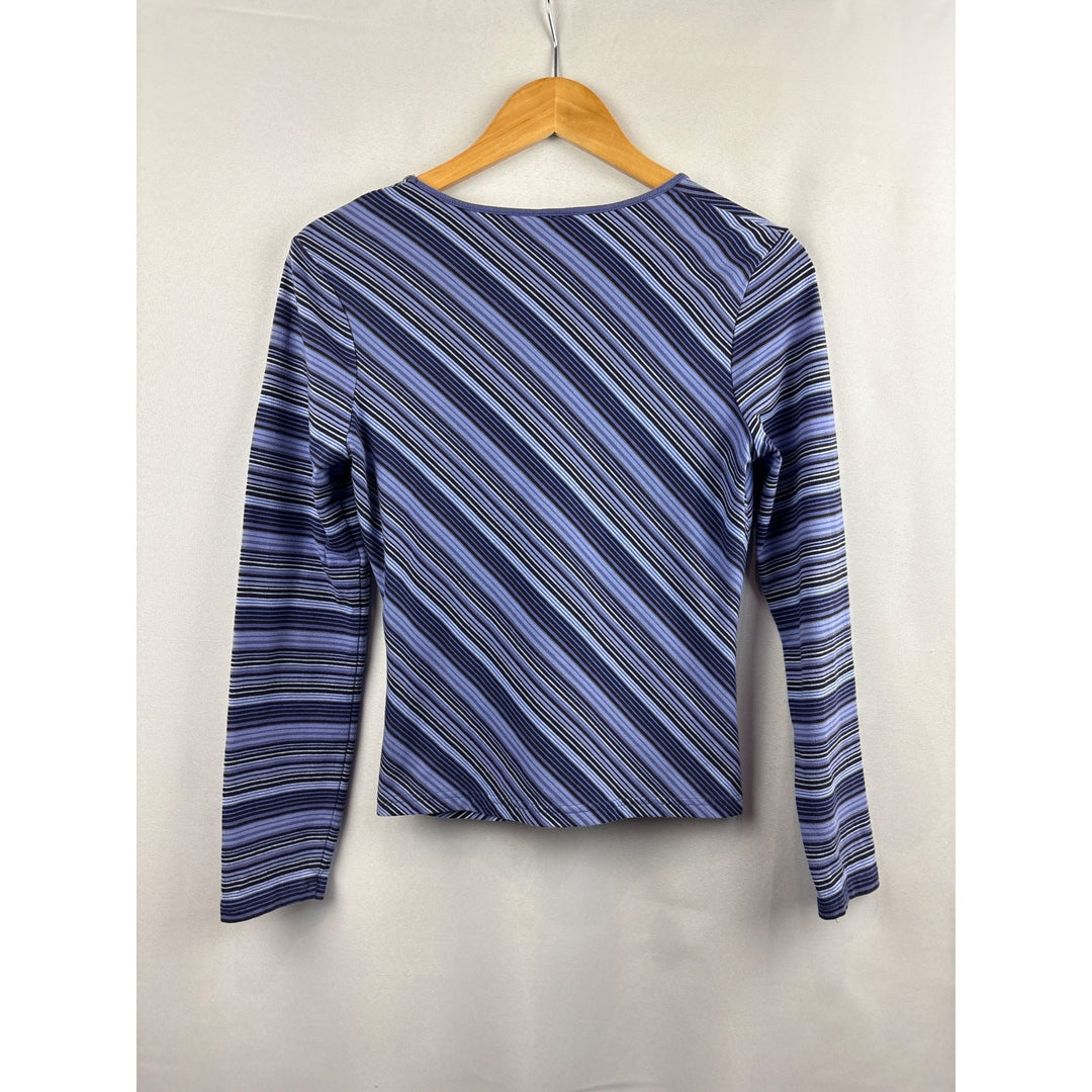 Express Womens Striped Long-Sleeve Top Size M