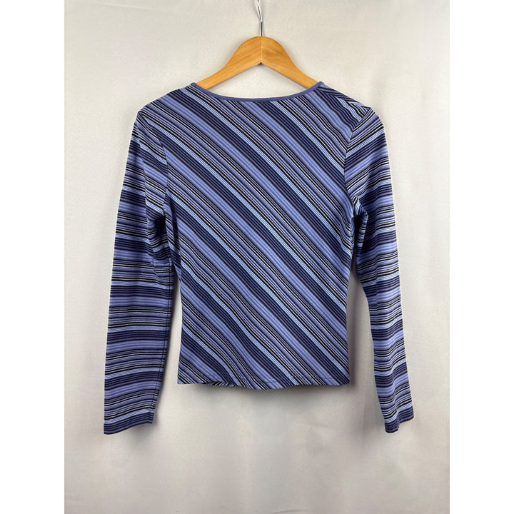 Express Womens Striped Long-Sleeve Top Size M