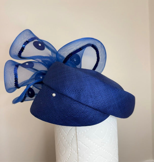 Anita Pineault Royal Blue Fascinator Hat