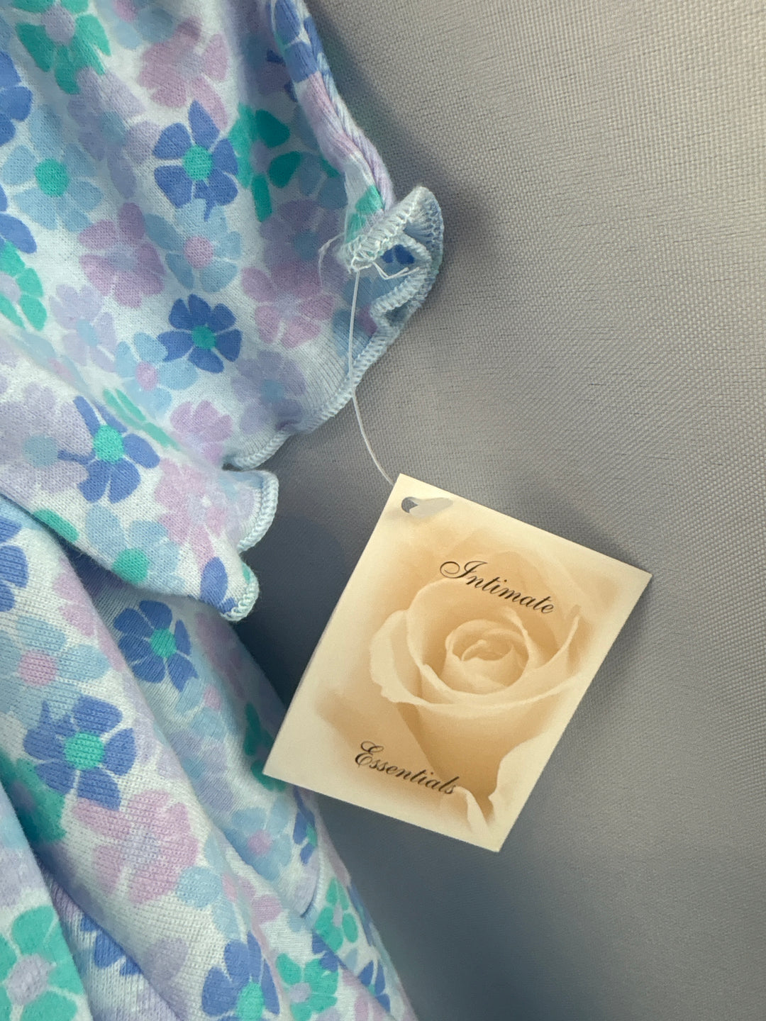 Women’s Intimate Essentials Small Light Blue Floral PJ Set