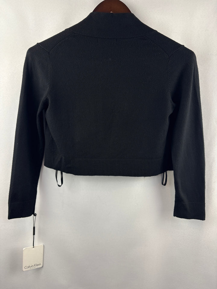 Women’s Calvin Klein Small Black Cropped Cardigan