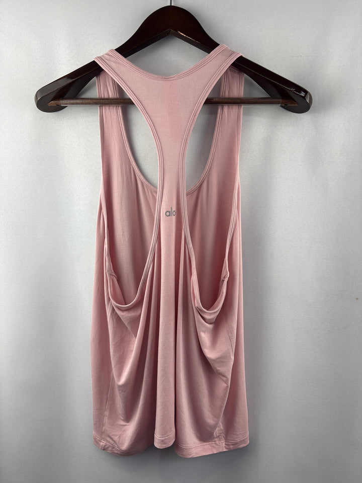 Women’s Alo Large Millennial Pink Racerback Tank