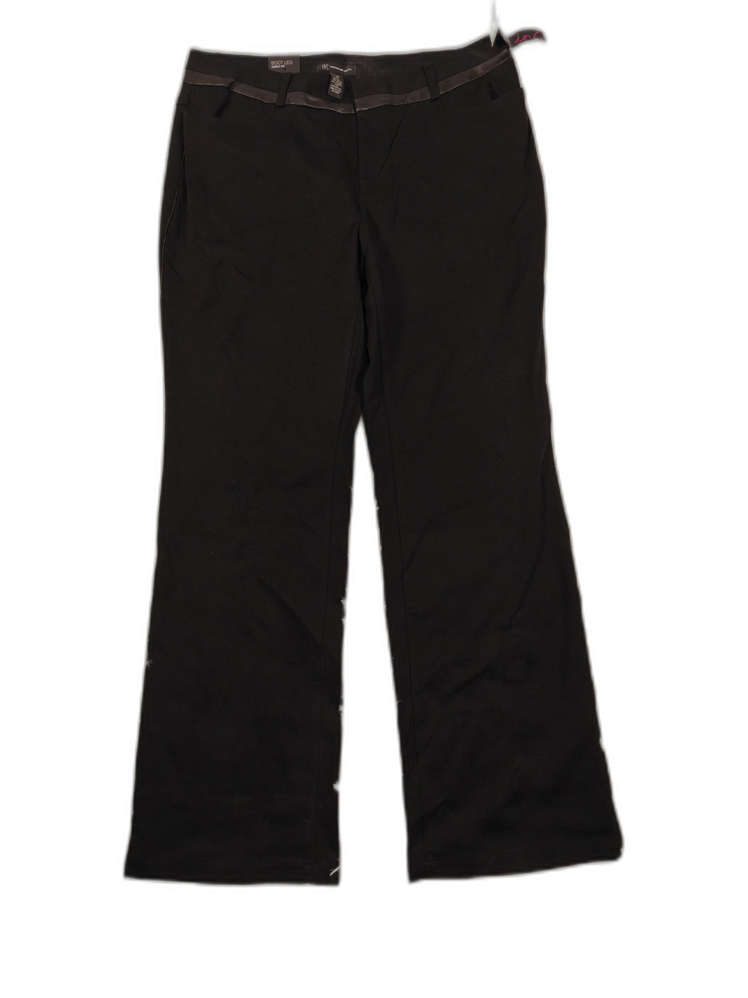Womens INC Bootcut Dress Pants Black Size 14