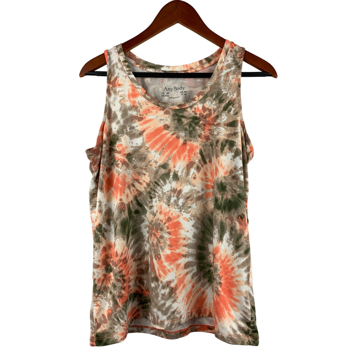 AnyBody Womens Sleeveless Tank & Wide-Leg Pants Set Tie-Dye Pattern Size SP