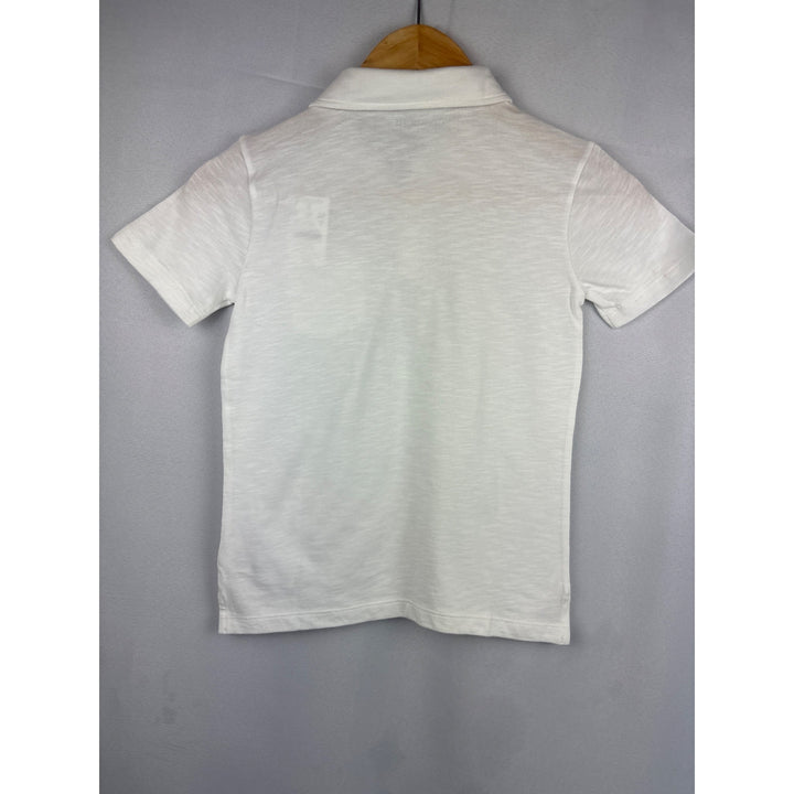 Crewcuts By J.Crew Kids White Polo Shirt Size S