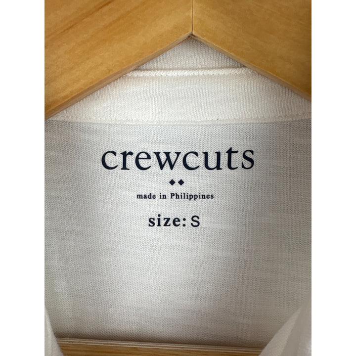 Crewcuts By J.Crew Kids White Polo Shirt Size S