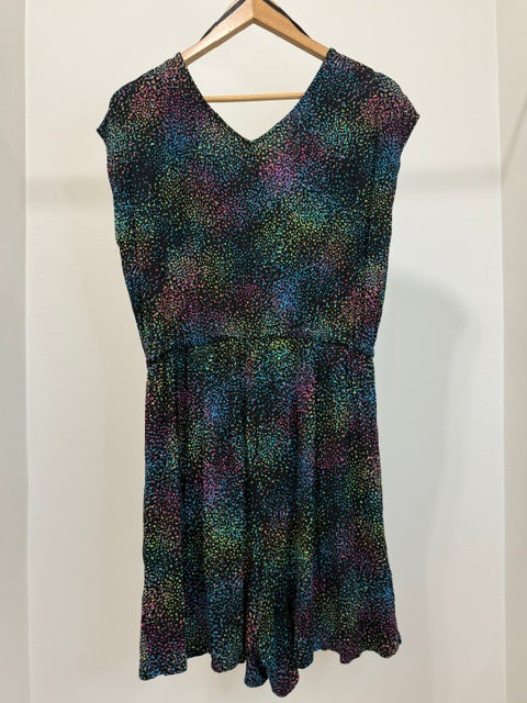 Torrid Rainbow Confetti Super Soft Romper Sz1/1X/(14-16)