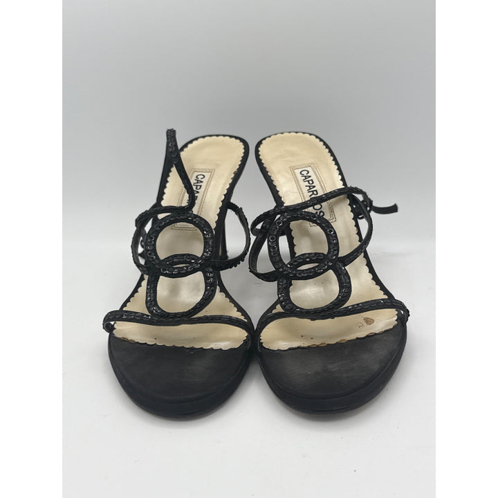 Caparros Black Strappy Heels Size 7B