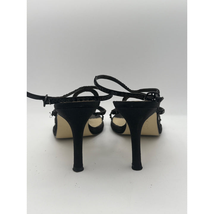 Caparros Black Strappy Heels Size 7B
