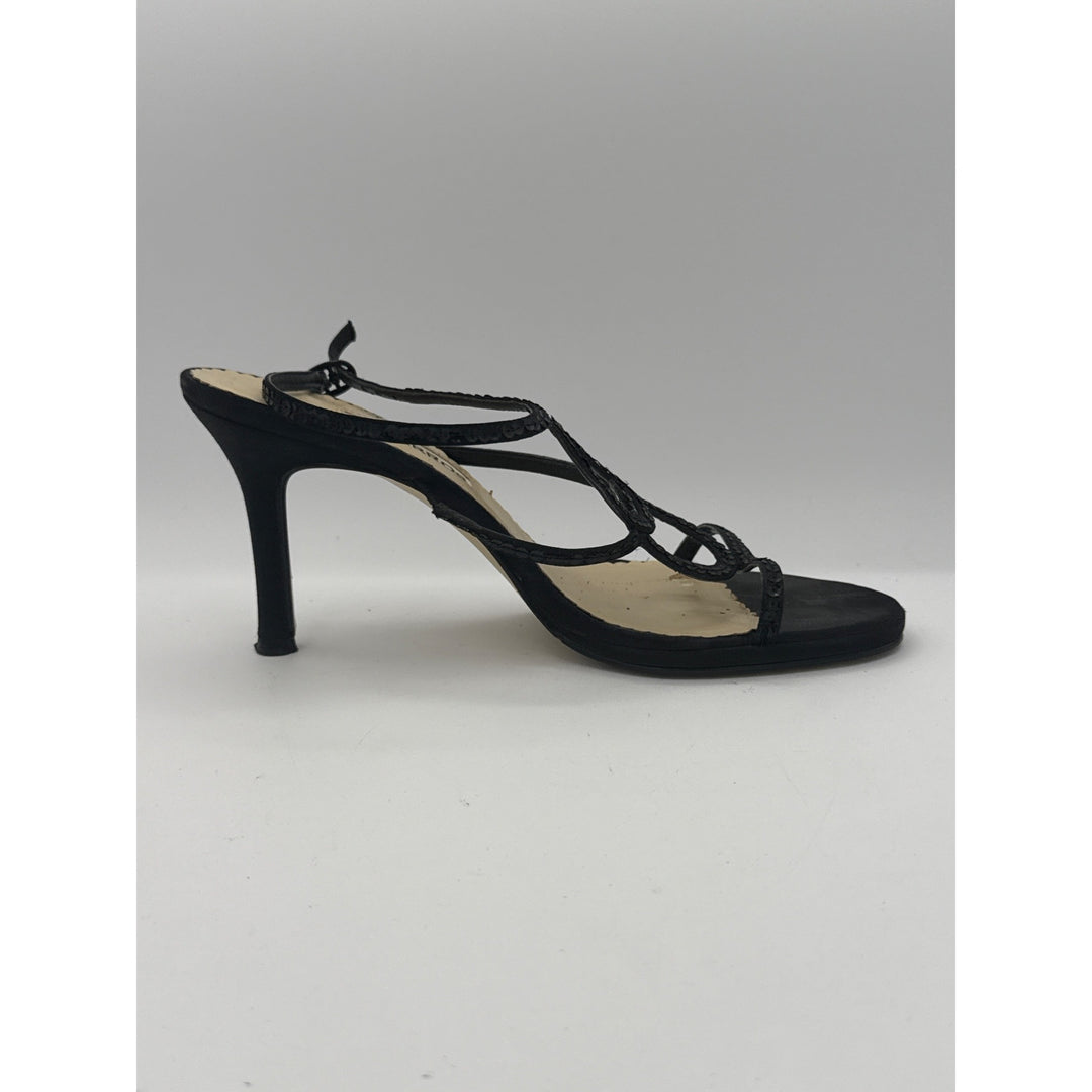 Caparros Black Strappy Heels Size 7B