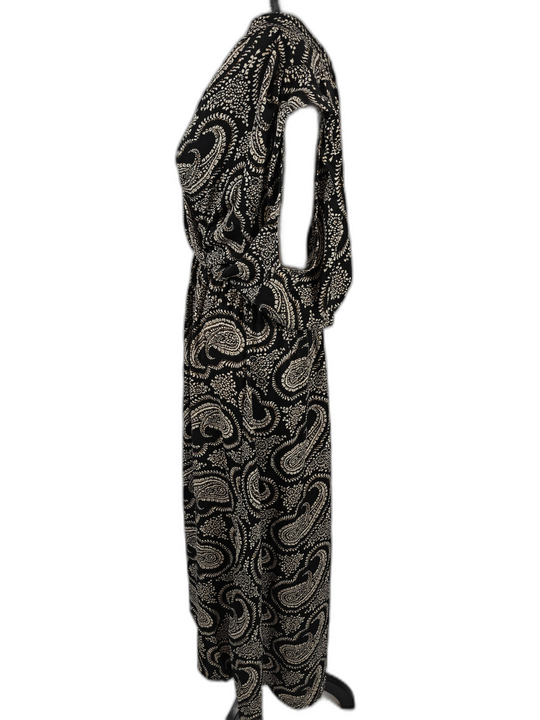 Women’s Bishop + Young Paisley Maxi Dress Black Cream Size L
