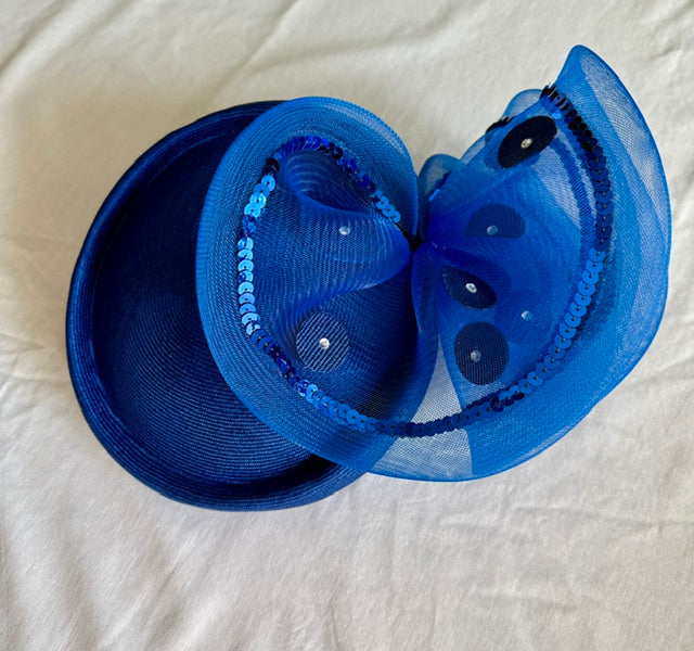Anita Pineault Royal Blue Fascinator Hat