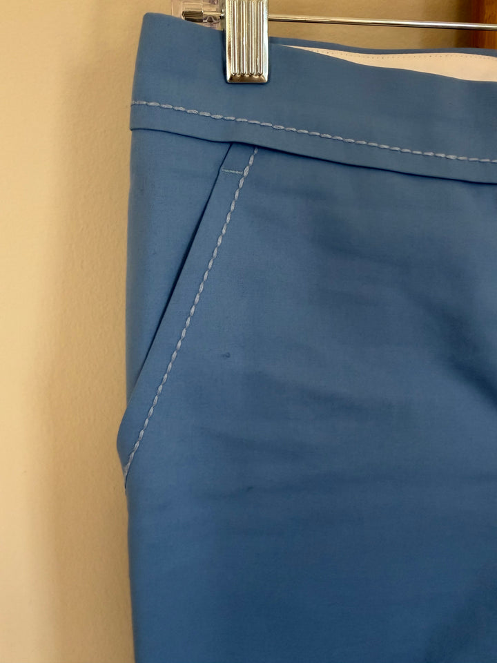 Vintage Louis Vuitton Marc Jacobs Era Blue Contrast Stitch Wide Leg Pants Size 38
