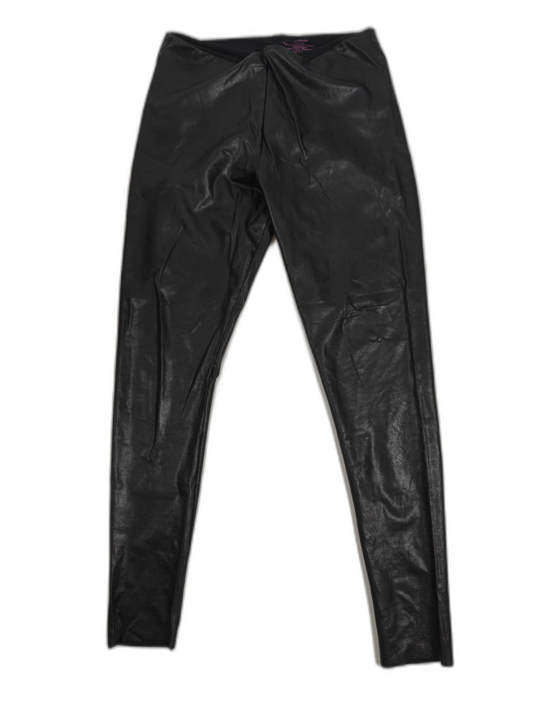 Womens Commando Faux Leather Leggings Black XL