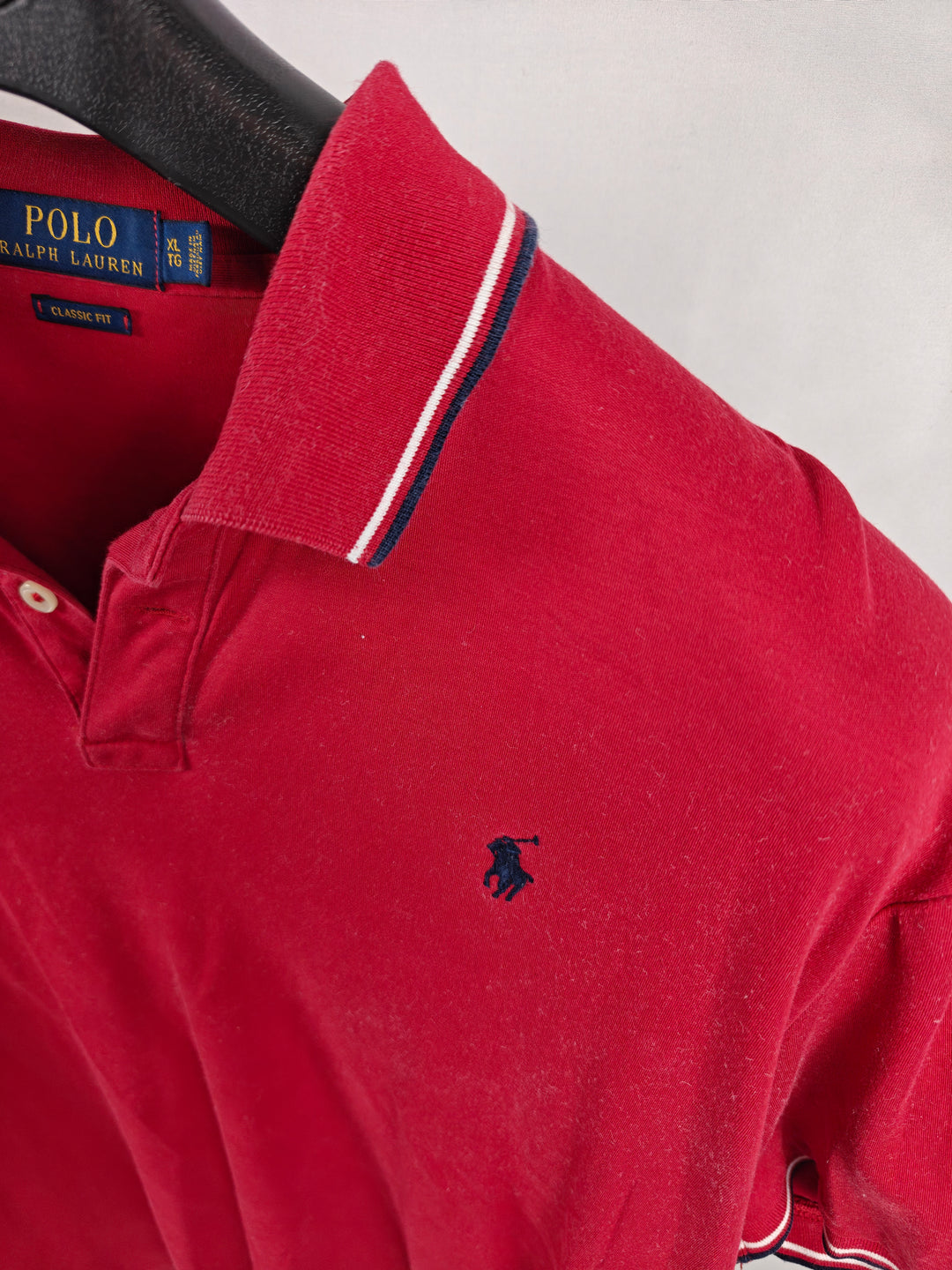 Men’s Polo Ralph Lauren Classic Fit Polo Shirt Red Size XL