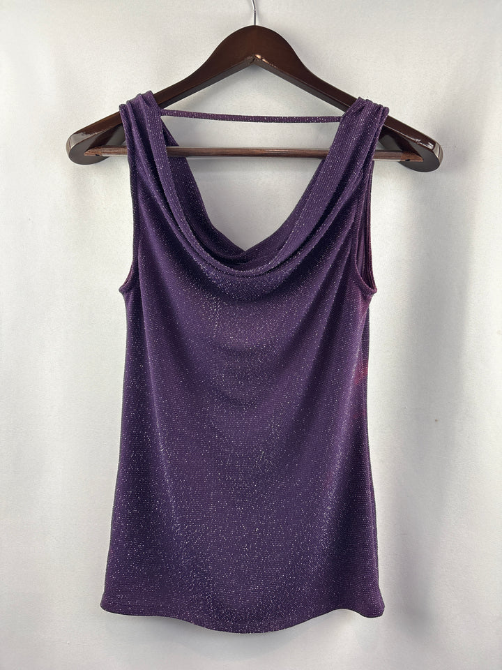 Women’s Jennifer Lopez Small Deep Purple Cowelneck Blouse