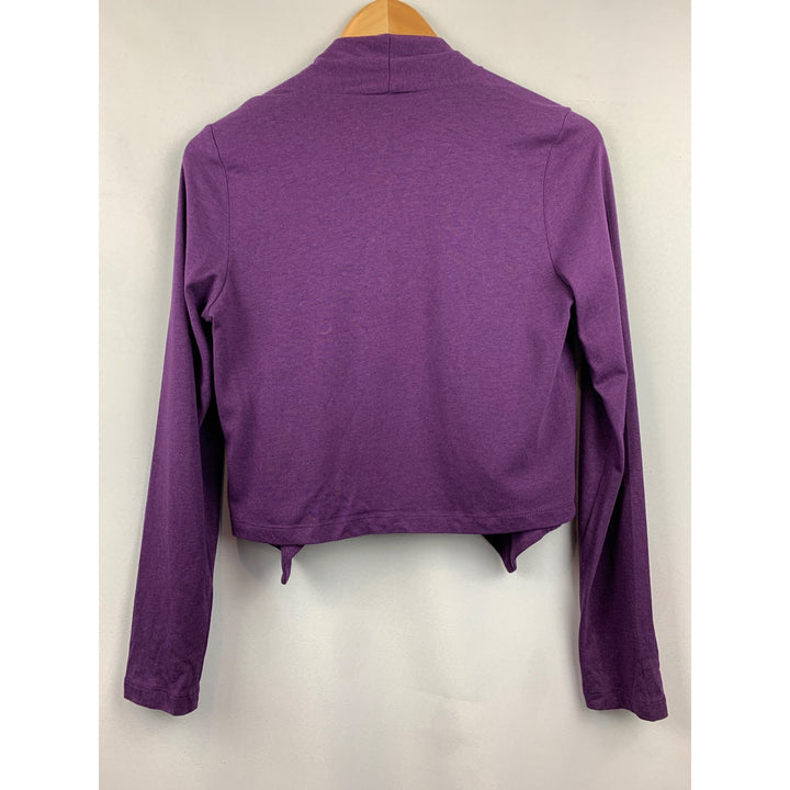 G By Giuliana Rancic Purple Open-Front Cardigan XS