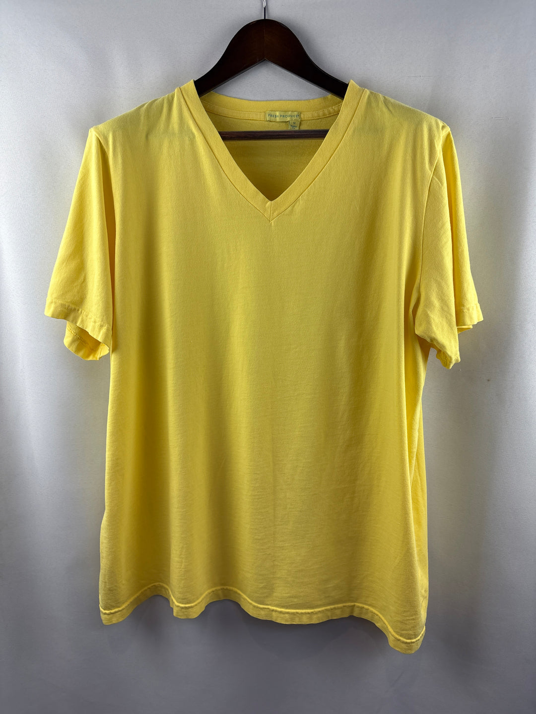 Women’s Fresh Produce Size 1X Bright Yellow T-Shirt