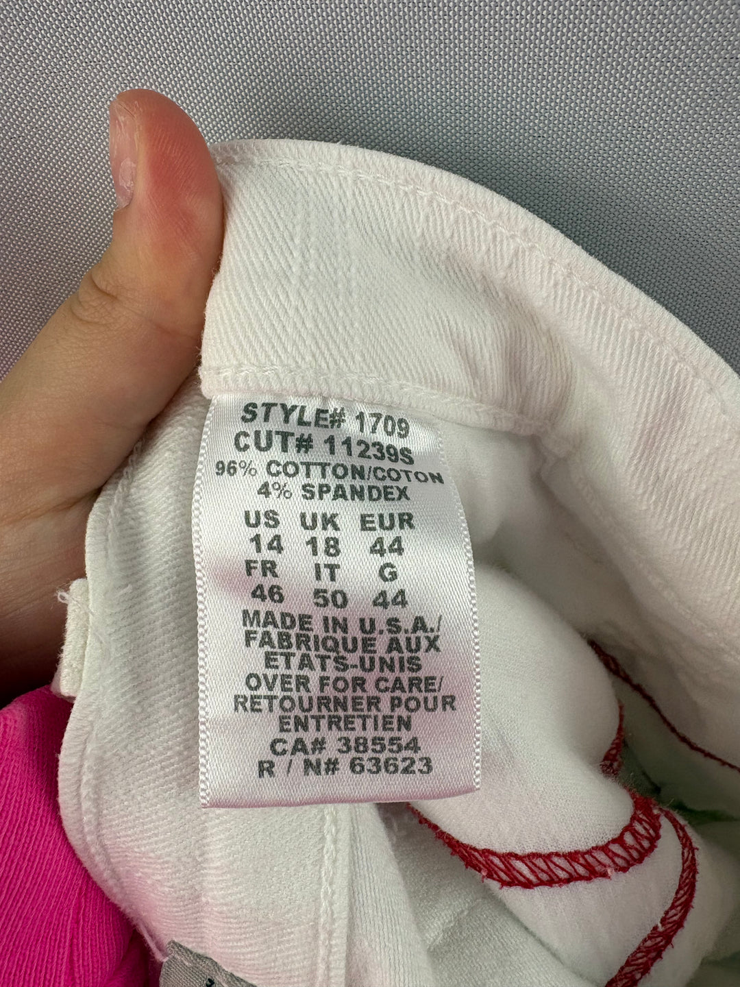 Women’s NYDJ Size 14 White Jean Capris