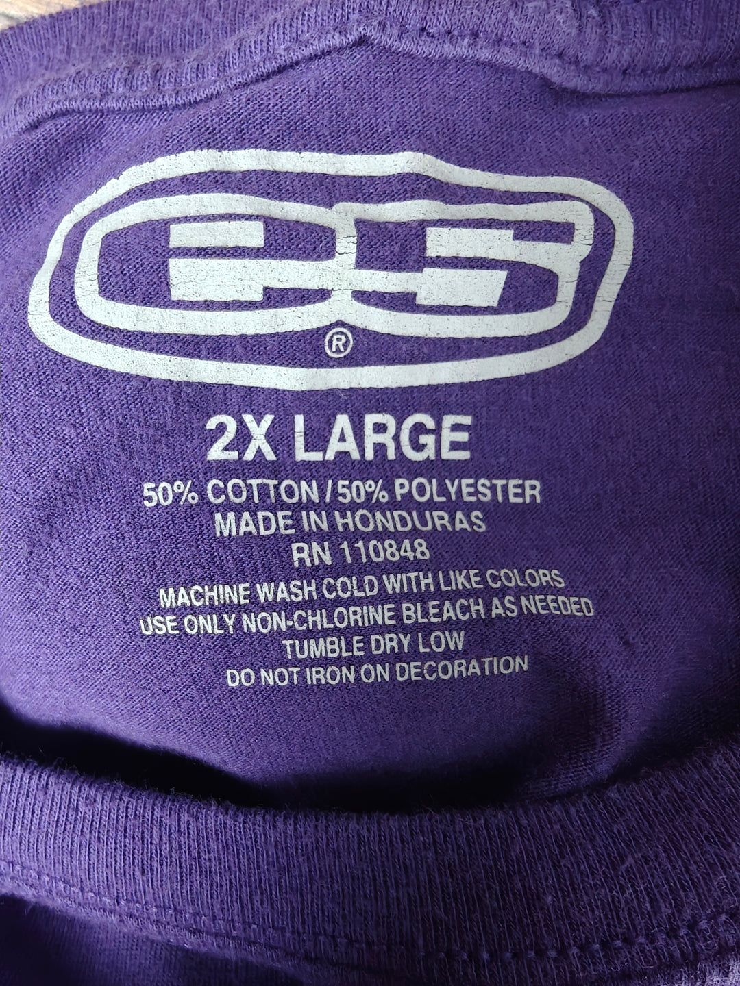 Mens E5 Savage Self Made Graphic T Shirt Purple Size 2XL
