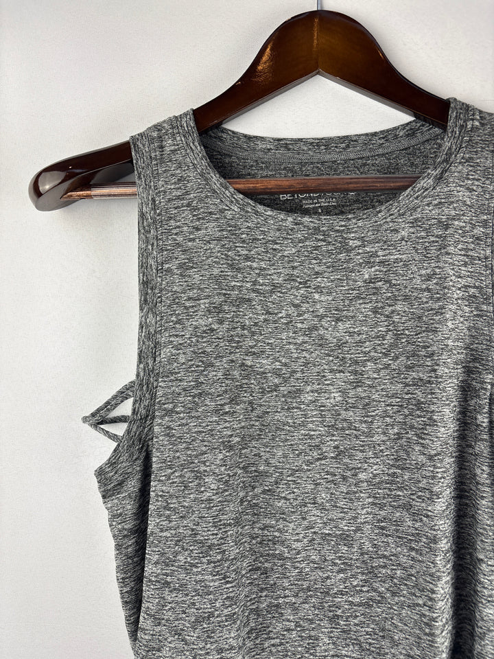 Women’s Beyond Yoga Small Heather Gray Sports Tank