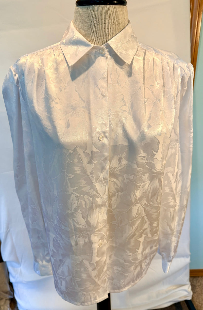 Vintage Kaki Roberts 1980's Women's Blouse