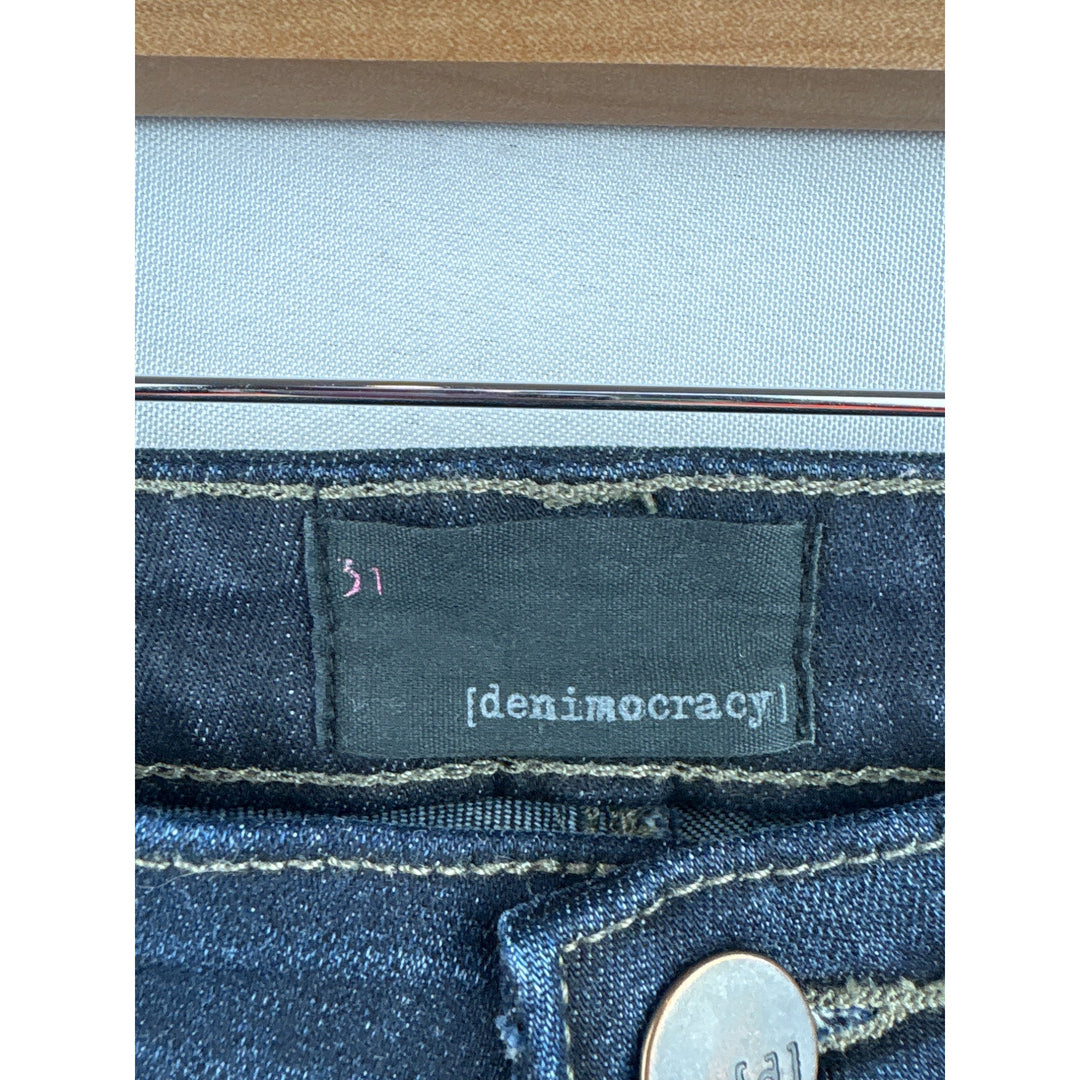 Women’s Denimocracy Size 31 Dark Wash Blue Bootcut Jeans