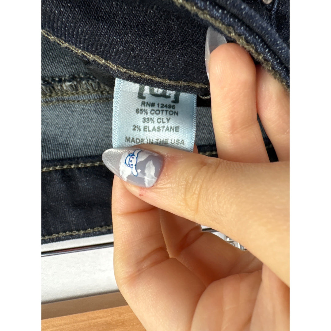 Women’s Denimocracy Size 31 Dark Wash Blue Bootcut Jeans
