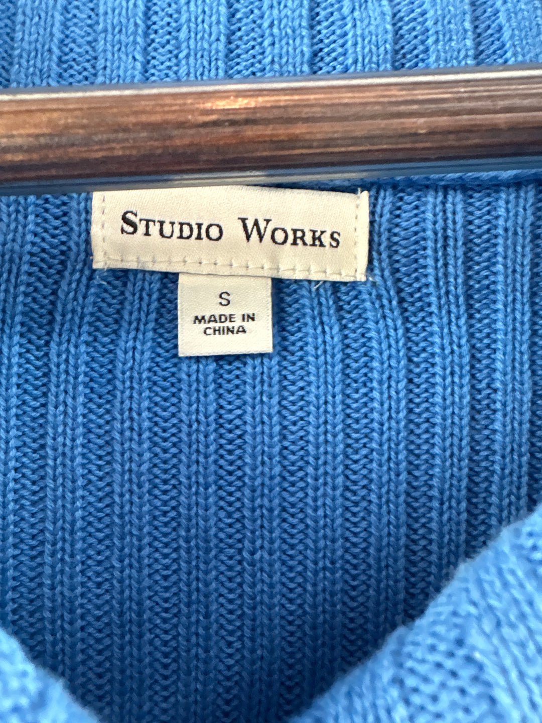 Women’s Studio Works Small Cornflower Blue Knit Sweater