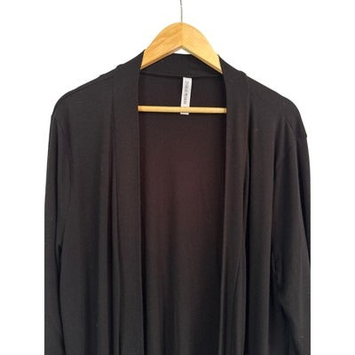 Women’s Zenana Premium Size 3X Black Long Sleeve Oversized Cardigan