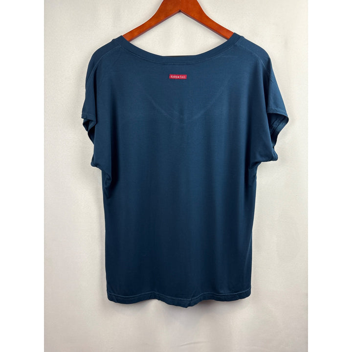 Women’s Hard Tail Size XS Navy Short Sleeve Shirt