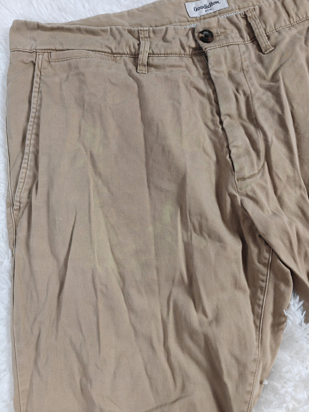 Mens Goodfellow &amp; Co Hennepin Chino Pants Khaki 38x30