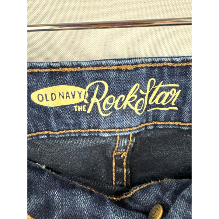 Old Navy The Rockstar Skinny Jeans Size 8 Regular Blue Denim Womens