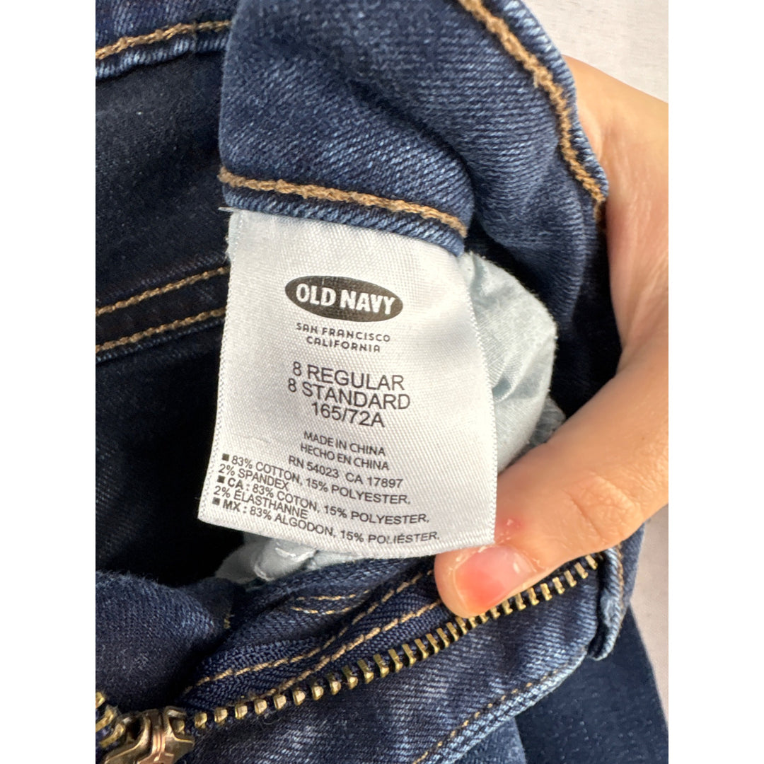 Old Navy The Rockstar Skinny Jeans Size 8 Regular Blue Denim Womens