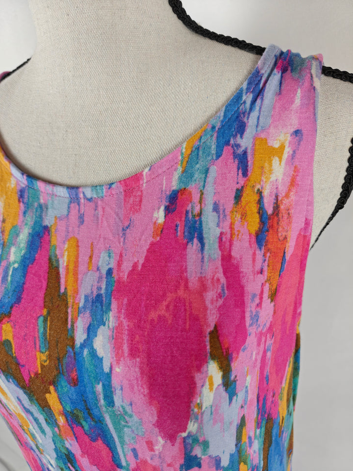 Women’s Cupio Maxi Dress Multicolor Abstract Print Size L