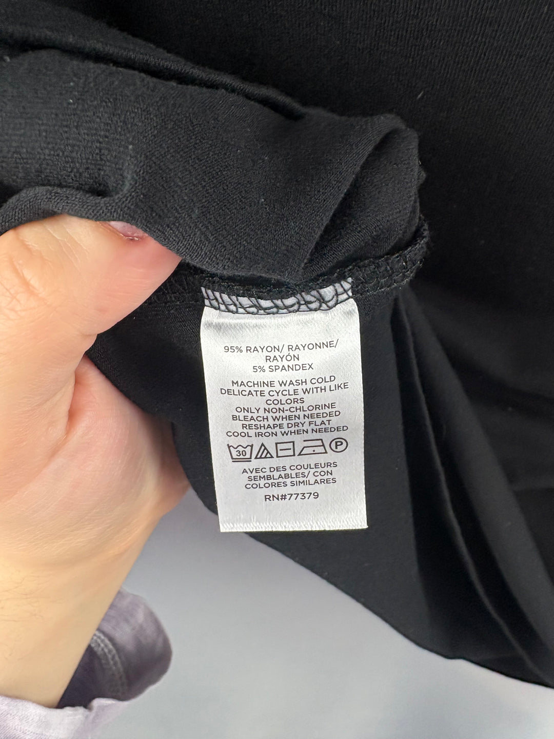 Women’s Ann Taylor Factory Large Black 3/4 Sleeve Blouse
