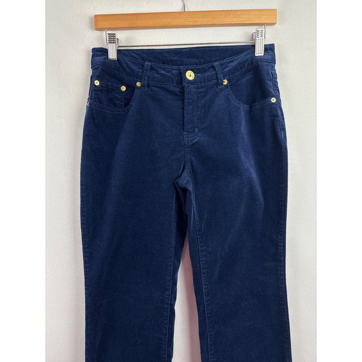 Completely Me By Liz Lange Womens 4P Navy Corduroy Pants