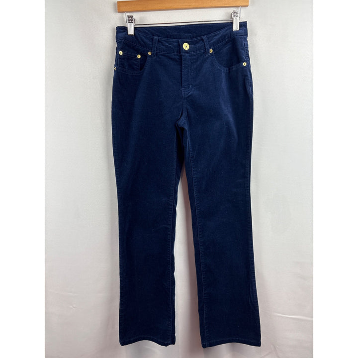 Completely Me By Liz Lange Womens 4P Navy Corduroy Pants